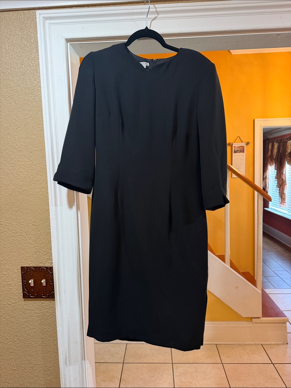 Maggy London Black Midi Sheath Dress
